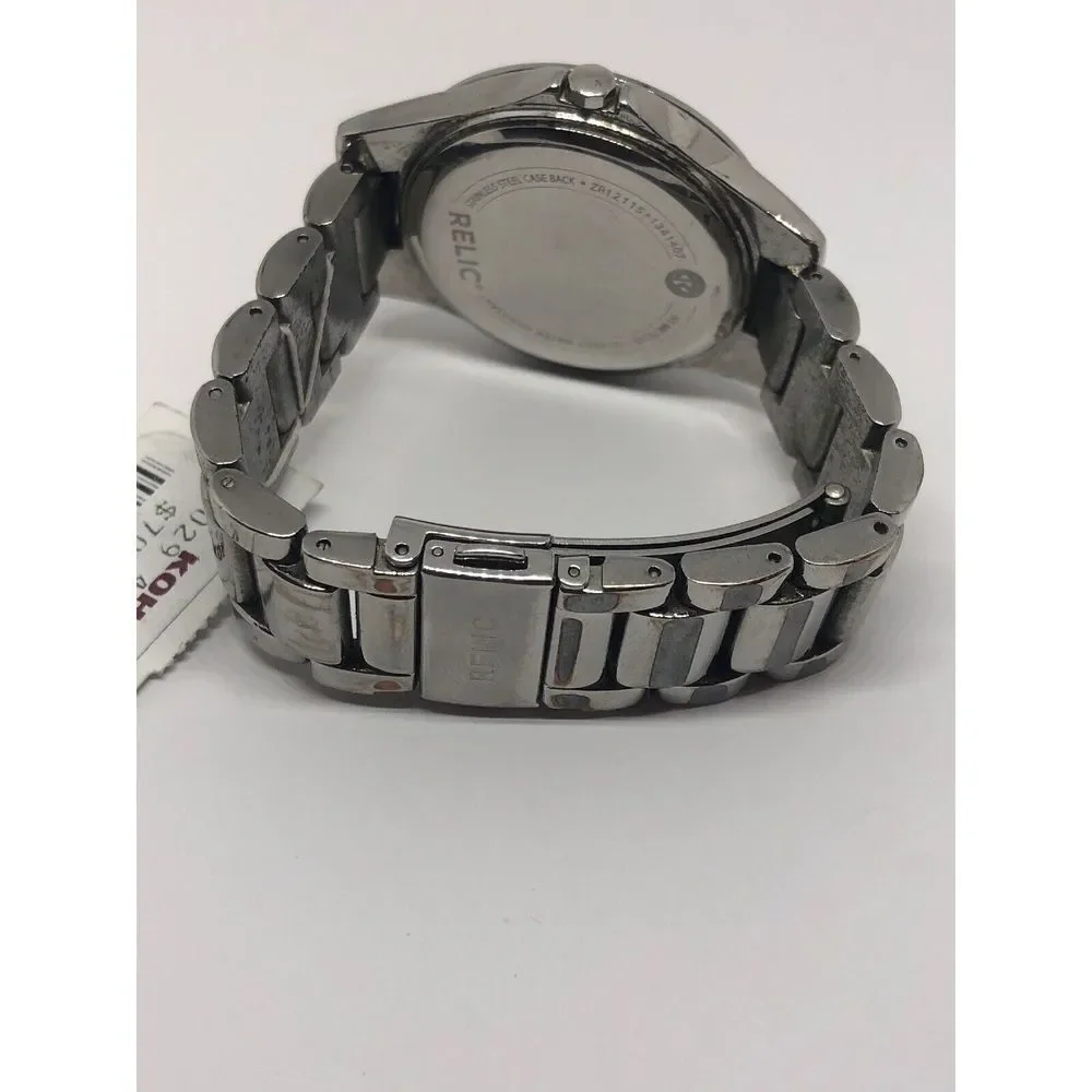 Relic ZR12115 Women's Stainless Steel Analog Silver Dial Quartz Wrist Watch HO84